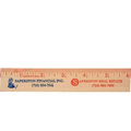 6" Natural Finish Flat Wood Ruler (Spot Color)